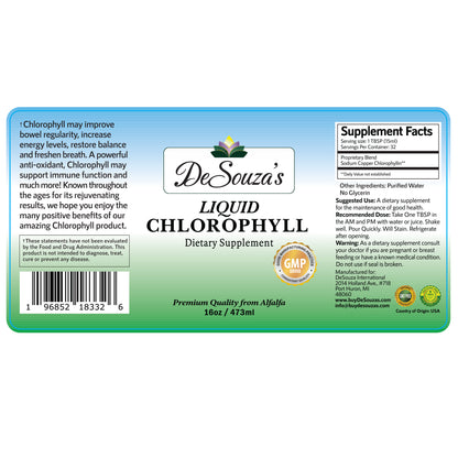 Liquid Chlorophyll from Alfalfa 16oz